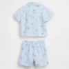 Baby-Set aus Baumwollgaze im Cabana-Stil