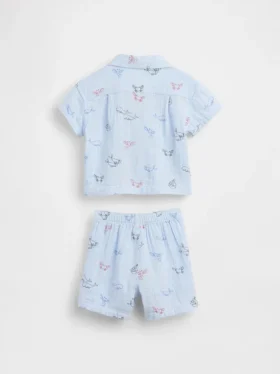 Baby-Set aus Baumwollgaze im Cabana-Stil