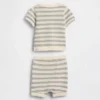 Baby-Set mit gestreiftem Pullover