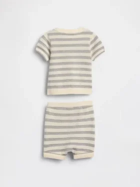 Baby-Set mit gestreiftem Pullover