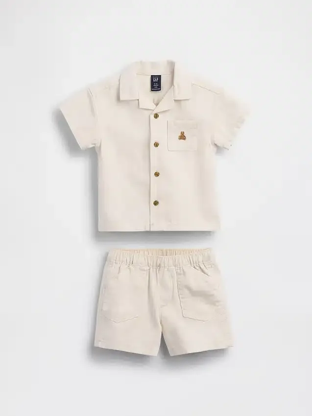 Baby-Set mit Hemd und Shorts