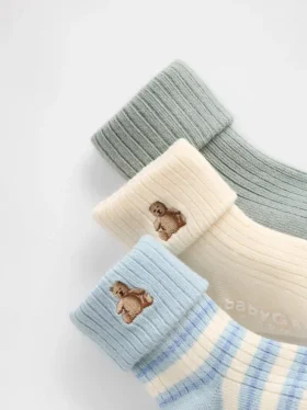Baby-Socken mit Umschlag (3er-Pack)