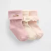 Baby-Socken zum Umschlagen (3er-Pack)