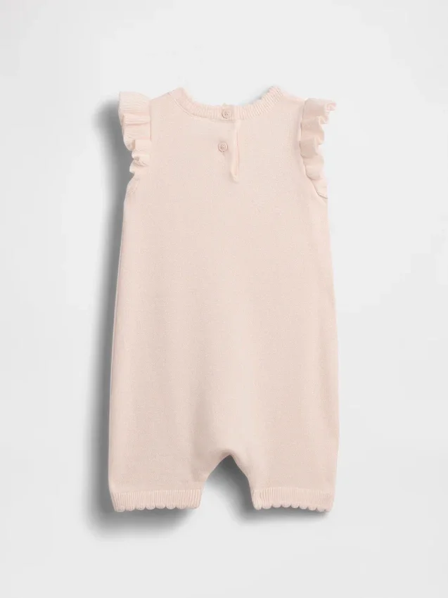 Baby-Strawberry-Pullover-Shorty-Einteiler