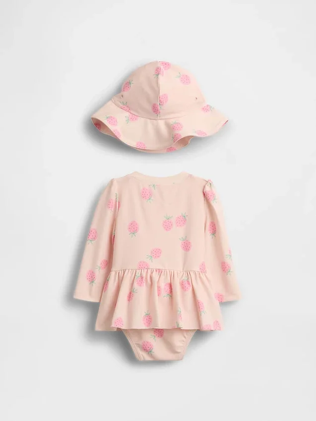 Baby-Strawberry-Rashguard-Badeset