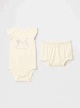 Baby-Supima®-Bär-Bodys-Set