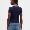 Baby-T-Shirt im Waffelpiqué-Look