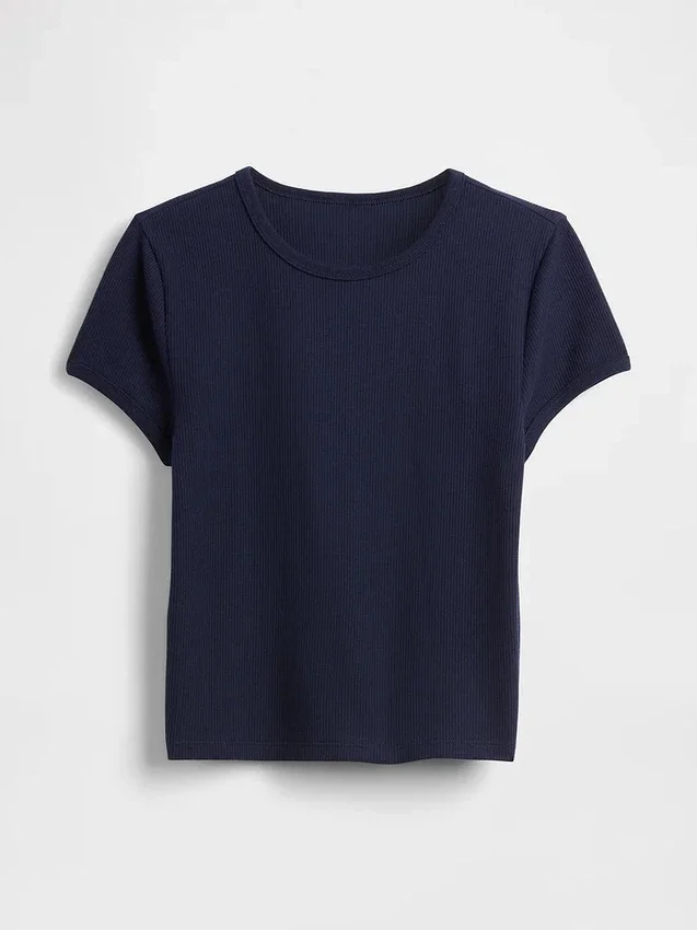 Baby-T-Shirt im Waffelpiqué-Look