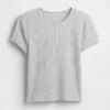 Baby-T-Shirt im Waffelpiqué-Look