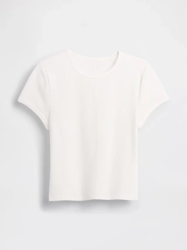 Baby-T-Shirt im Waffelpiqué-Look