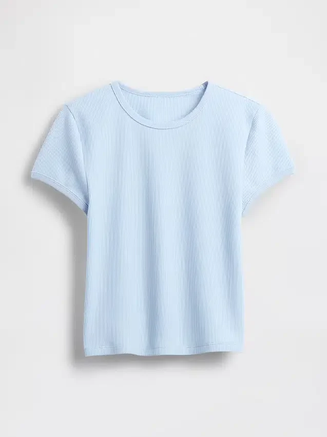 Baby-T-Shirt im Waffelpiqué-Look