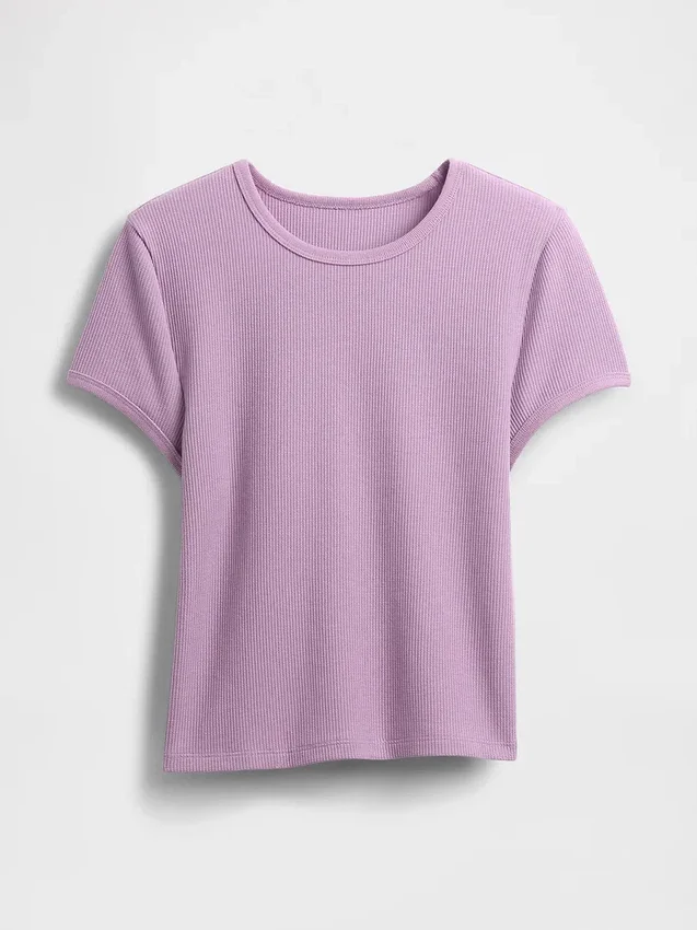 Baby-T-Shirt im Waffelpiqué-Look