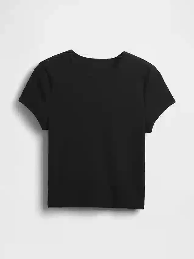 Baby-T-Shirt im Waffelpiqué-Look