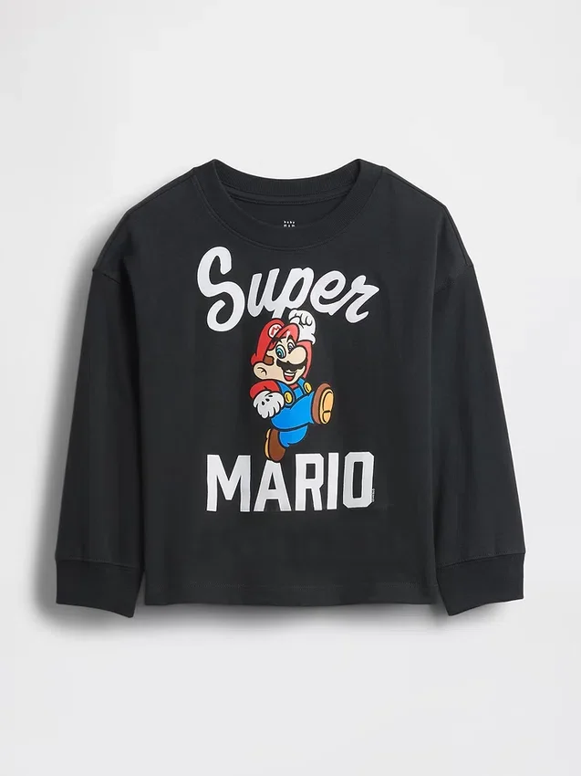 Baby- und Kleinkind-T-Shirt mit „Super Mario“-Motiv