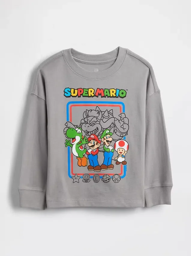 Baby- und Kleinkind-T-Shirt mit „Super Mario“-Motiv