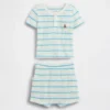 Baby-Waffelpiqué-Henley-Set