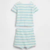Baby-Waffelpiqué-Henley-Set