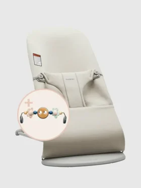 BabyBjörn 3D-Jersey- und Plüschtier-Hüpfsitz „Bliss“-Set