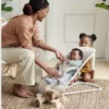 BabyBjörn 3D-Jersey- und Plüschtier-Hüpfsitz „Bliss“-Set
