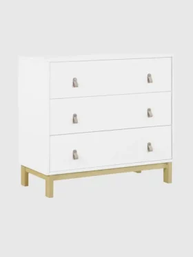 babyGap Legacy Kommode mit 3 Schubladen, Ledergriffen und ineinandergreifenden Schubladen