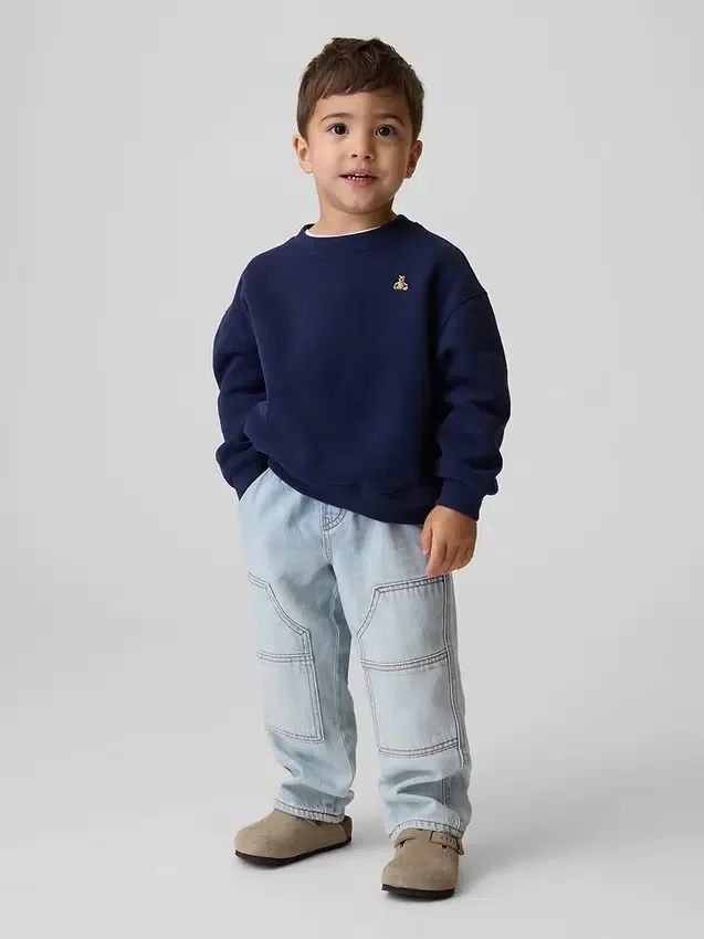 Baggy-Carpenter-Jeans zum Hineinschlüpfen für Baby & Kleinkind