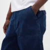 Baggy-Jeans aus Canvas