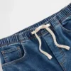 Baggy-Jeans aus gestricktem Denim mit mittlerer Leibhöhe