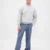 Baggy-Jeans aus schwerem Chambray