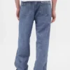 Baggy-Jeans aus schwerem Chambray
