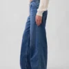 Baggy-Jeans aus Strick mit mittlerer Leibhöhe