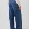Baggy-Jeans aus Strick mit mittlerer Leibhöhe