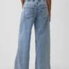 Baggy-Jeans aus Strick mit mittlerer Leibhöhe