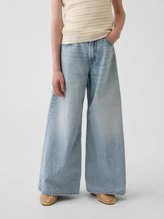 Baggy-Jeans für Kinder mit niedriger Leibhöhe