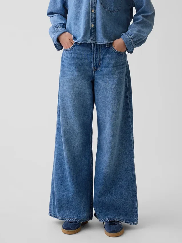 Baggy-Jeans für Kinder mit niedriger Leibhöhe