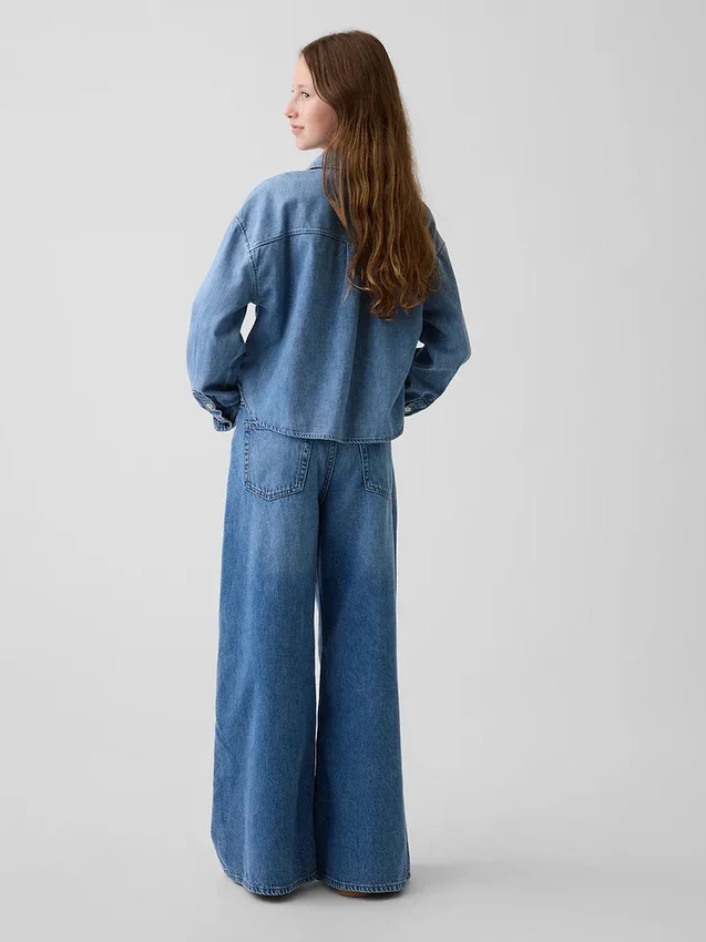 Baggy-Jeans für Kinder mit niedriger Leibhöhe