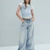 Baggy-Jeans für Kinder mit niedriger Leibhöhe