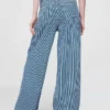 Baggy-Jeans mit mittlerer Leibhöhe aus ultraweichem Denim mit Streifenmuster