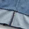Baggy-Jeans mit mittlerer Leibhöhe, ultrweichem Stoff und Umschlag