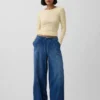Baggy-Jeans mit mittlerer Leibhöhe, ultrweichem Tragegefühl und dezenten Nähten