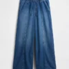 Baggy-Jeans mit mittlerer Leibhöhe, ultrweichem Tragegefühl und dezenten Nähten