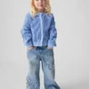 Baggy-Jeans mit Schmetterlingsmotiv zum Hineinschlüpfen für Baby & Kleinkind