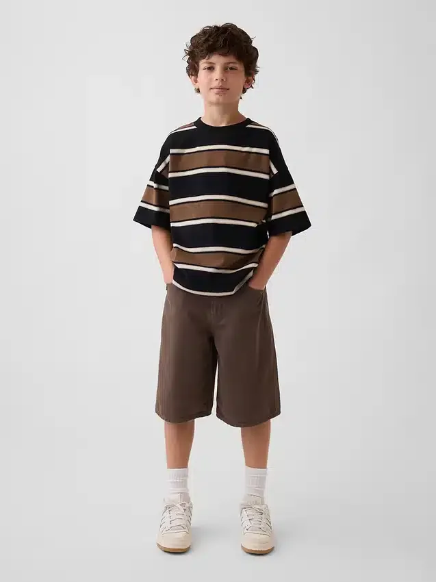 Baggy-Jeans-Shorts für Kinder