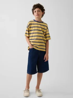 Baggy-Jeans-Shorts für Kinder