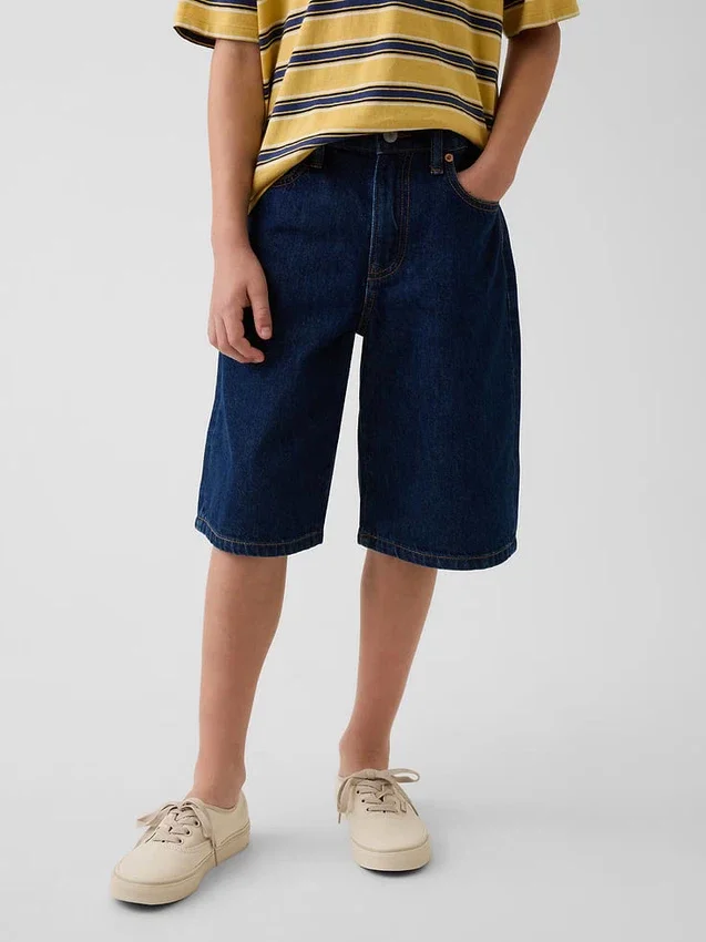 Baggy-Jeans-Shorts für Kinder