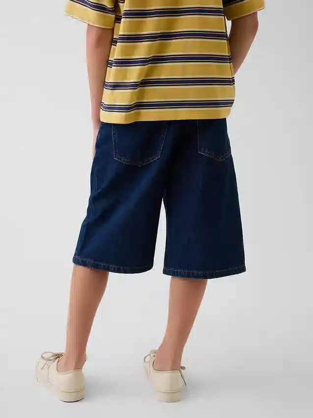 Baggy-Jeans-Shorts für Kinder
