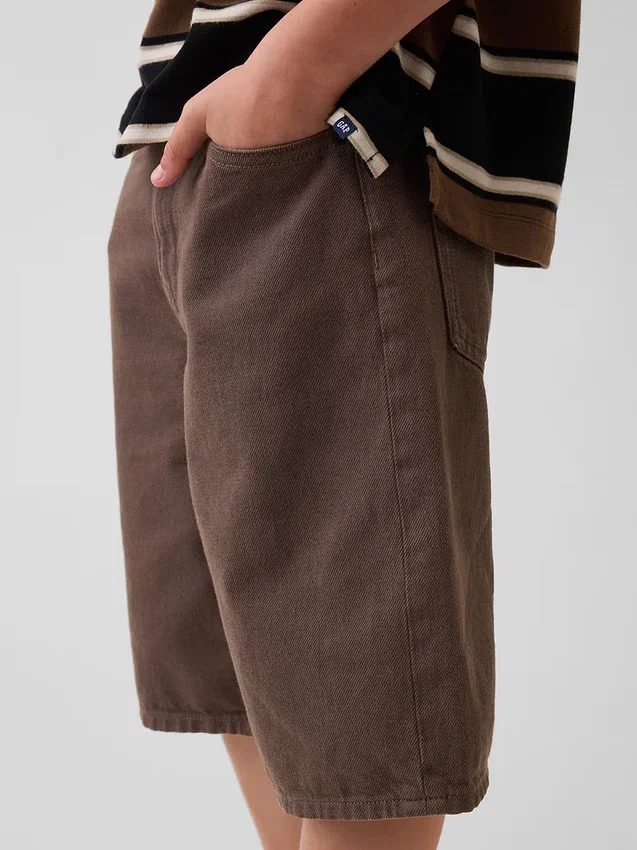 Baggy-Jeans-Shorts für Kinder