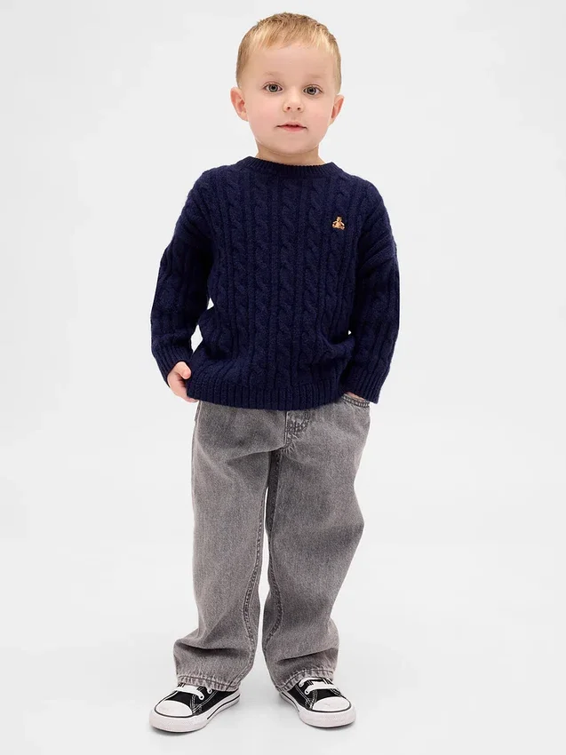 Baggy-Jeans zum Hineinschlüpfen für Baby & Kleinkind