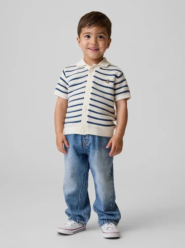 Baggy-Jeans zum Hineinschlüpfen für Baby & Kleinkind