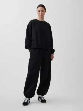 Baggy-Jogginghose mit mittlerer Leibhöhe aus Vintagesoft