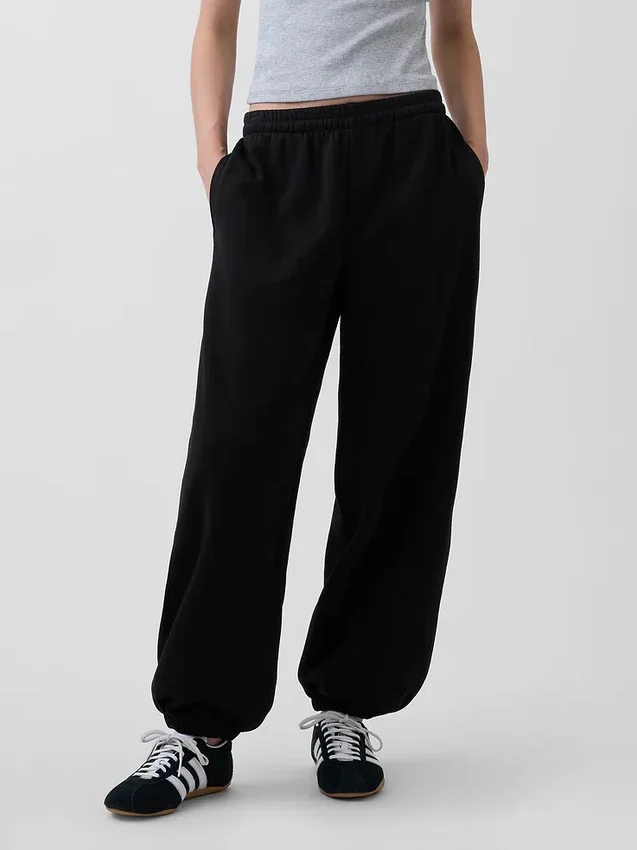 Baggy-Jogginghose mit mittlerer Leibhöhe aus Vintagesoft